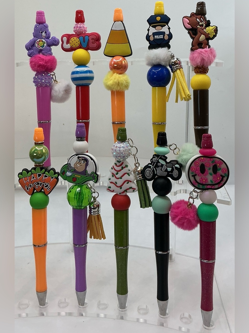 10 KIDS PENS-BEADED HANDMADE RANDOM BUT SUGGESTED - Picture 8 of 13
